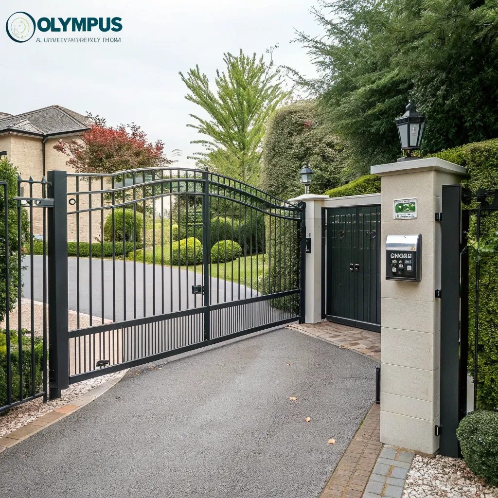 Olympus Gate Systems automated driveway gate installation